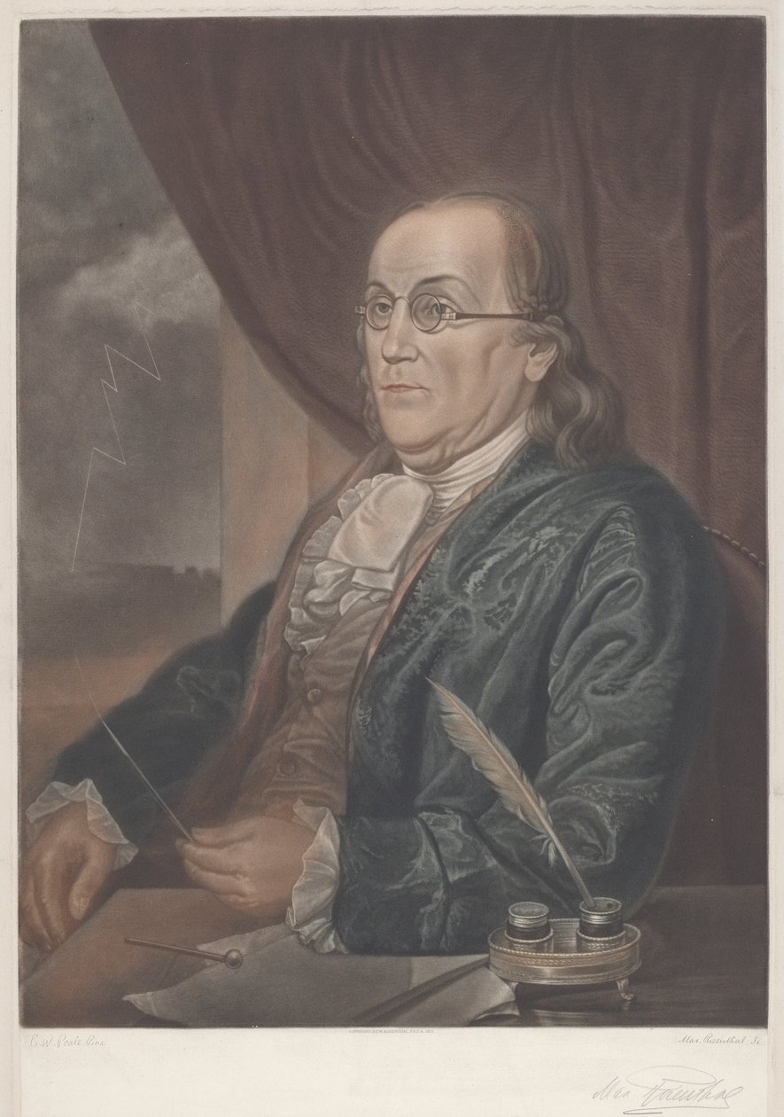 Benjamin Franklin door Max Rosenthal