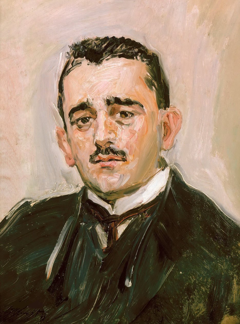 Portret van Bruno Cassirer 1872-1941, 1911 door Max Slevogt