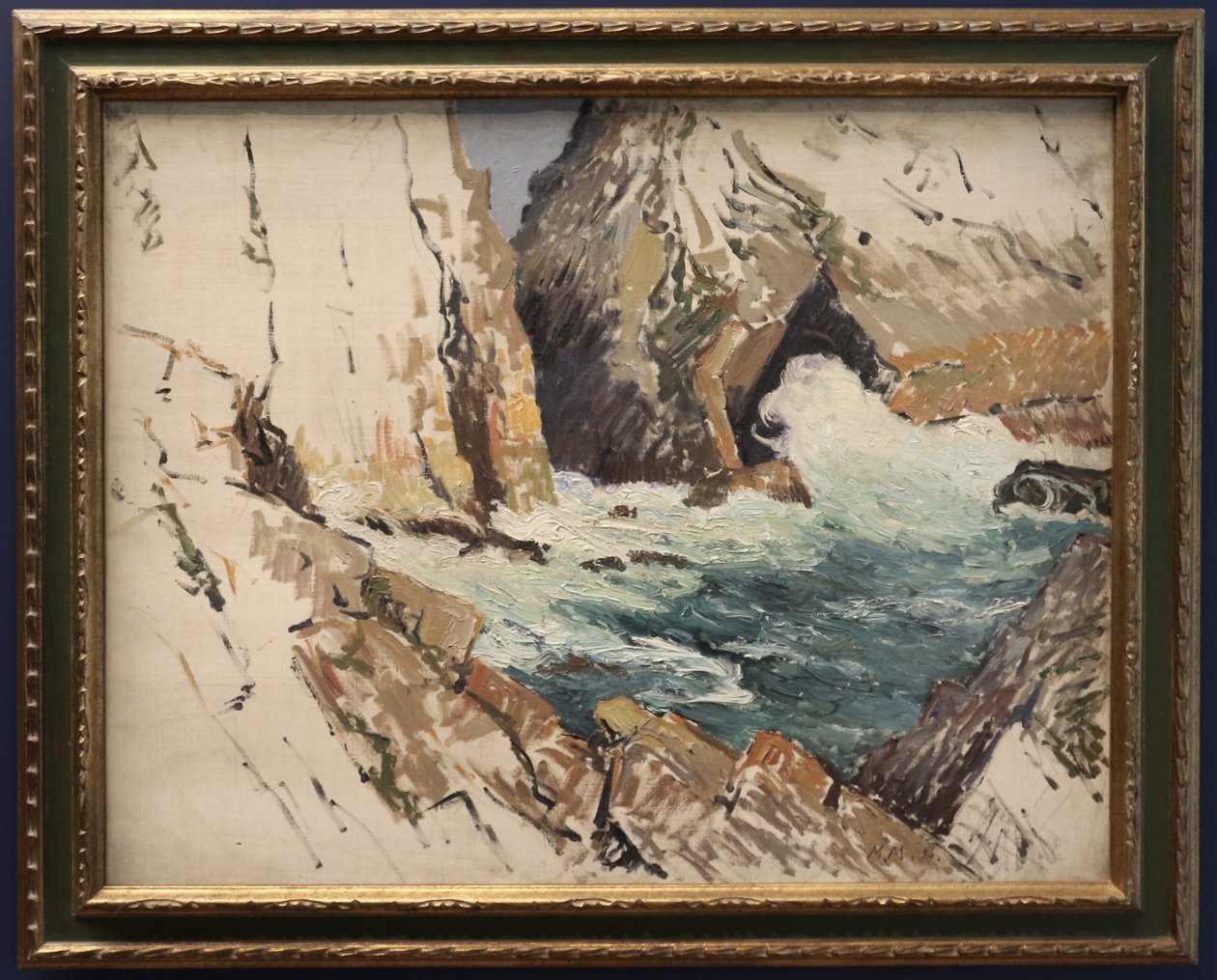 De kreek door Maxime Emile Louis Maufra