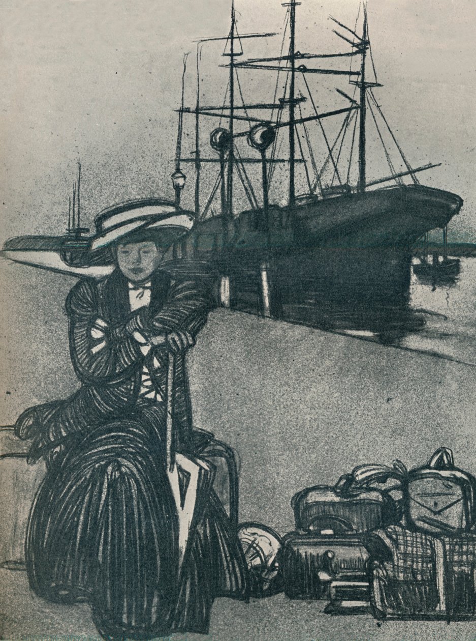 La Voyageuse, ca. 1920-1923 door Maxime Pierre Jules Dethomas