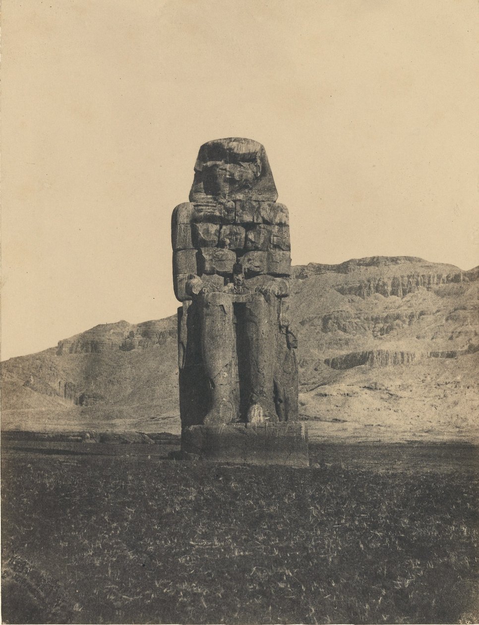Standbeeld van Memnon, Thebe door Maxime Du Camp
