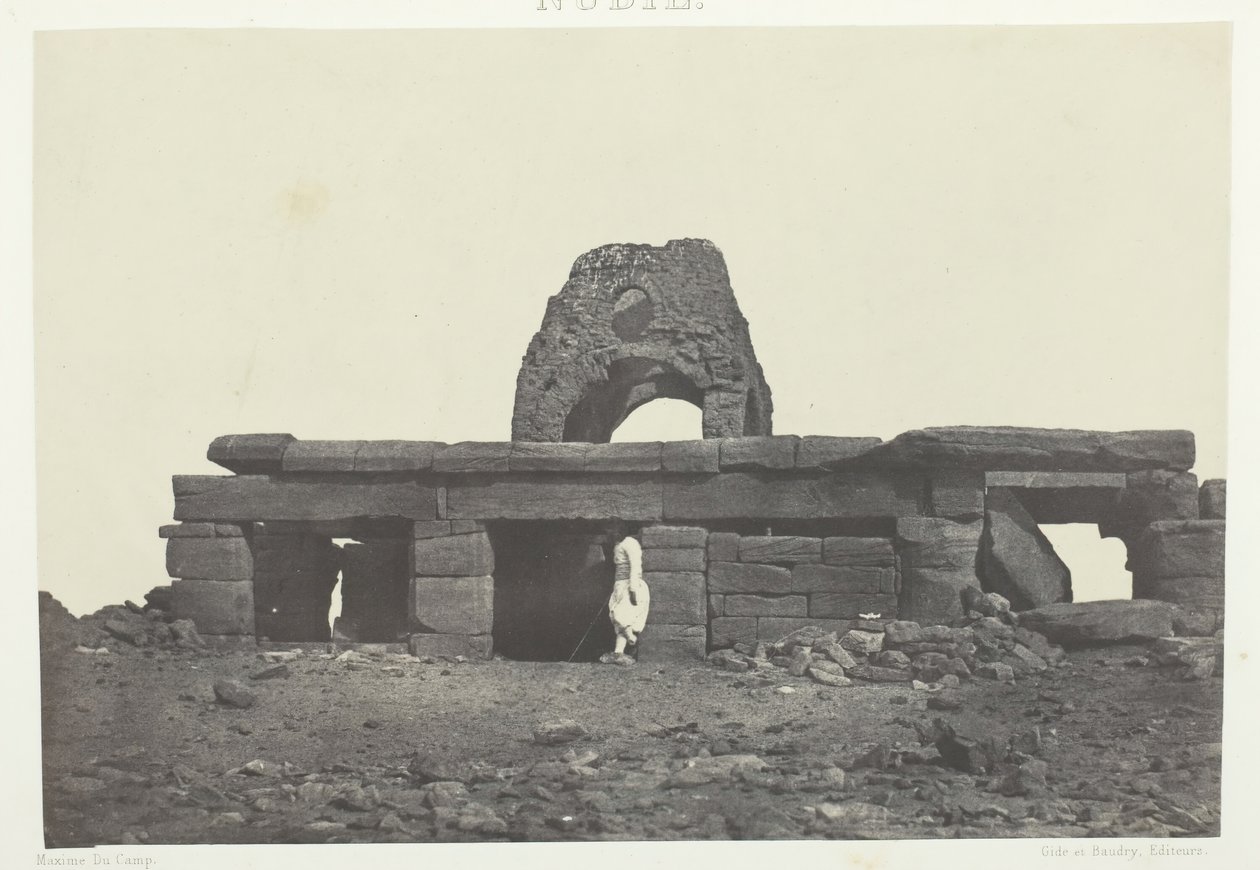 Tempel van Amada, Nubië, 1849-51, gedrukt 1852 door Maxime Du Camp