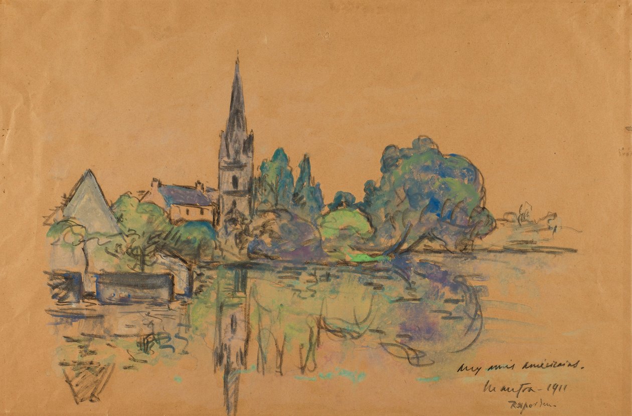 Landschap door Maxime Emile Louis Maufra