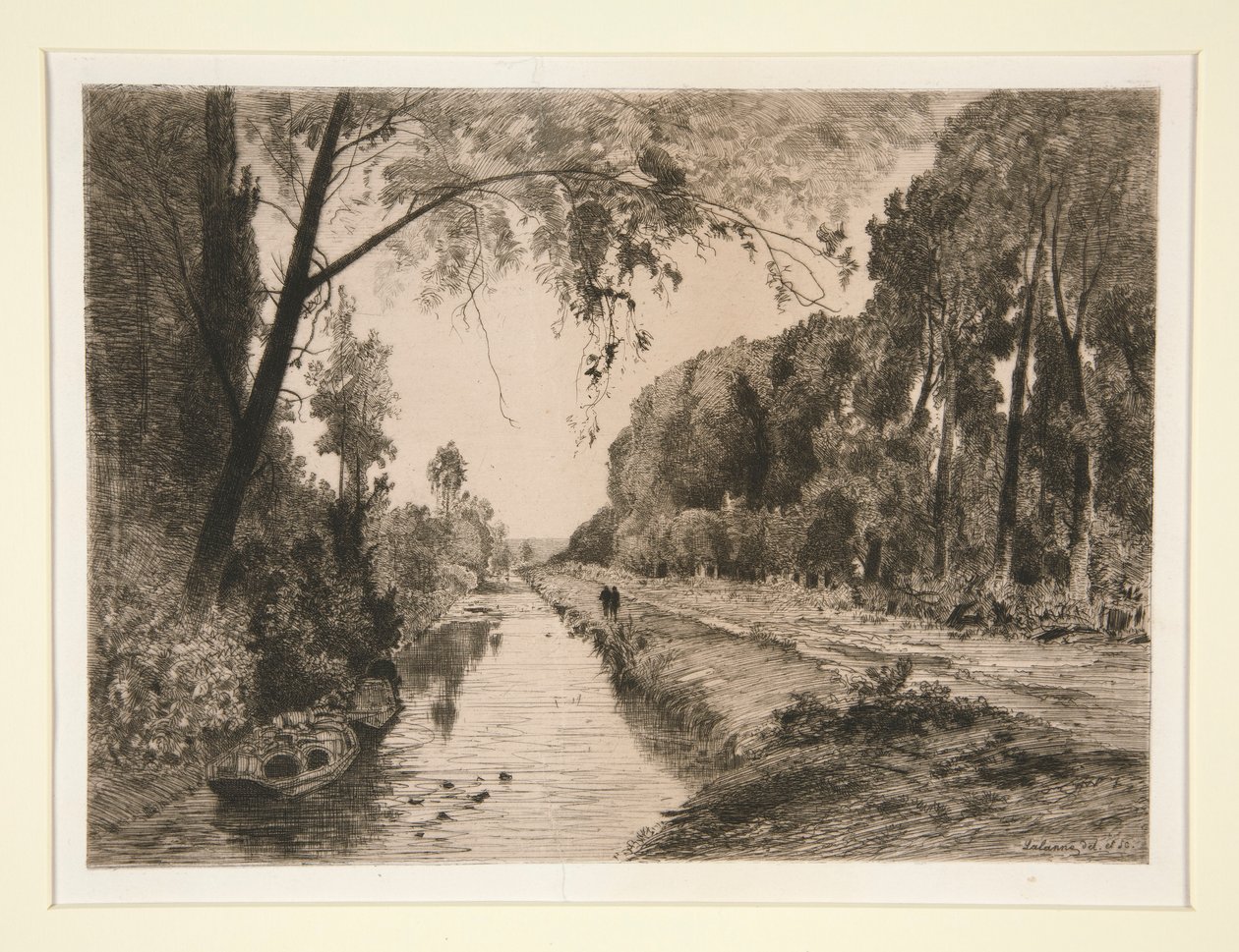 Het kanaal bij Pont-Sainte-Maxence door Maxime Lalanne