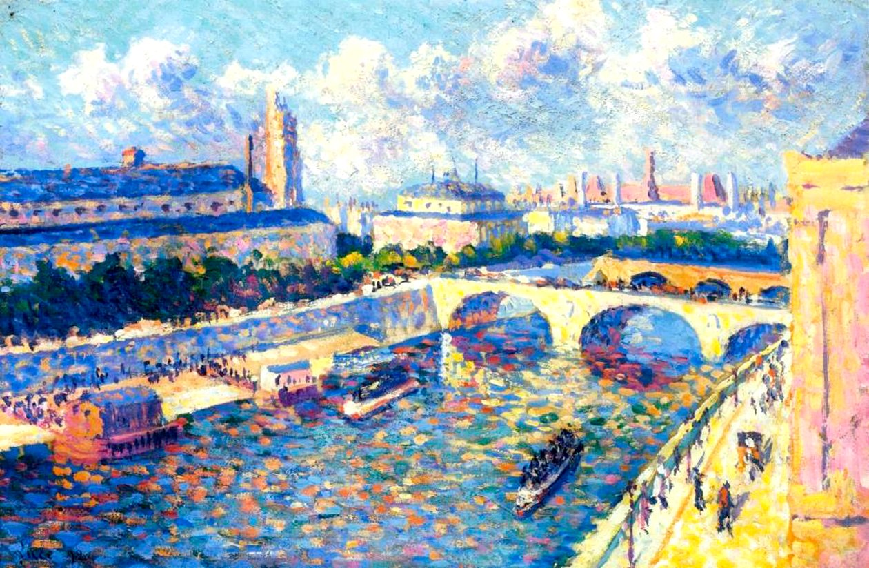 De Seine, Parijs, 1892 door Maximilien Luce