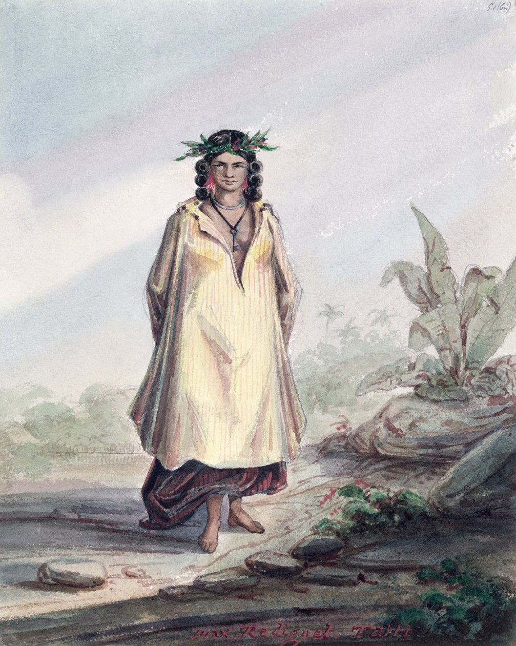 Jonge vrouw van Tahiti, c.1841-48 door Maximilien Radiguet