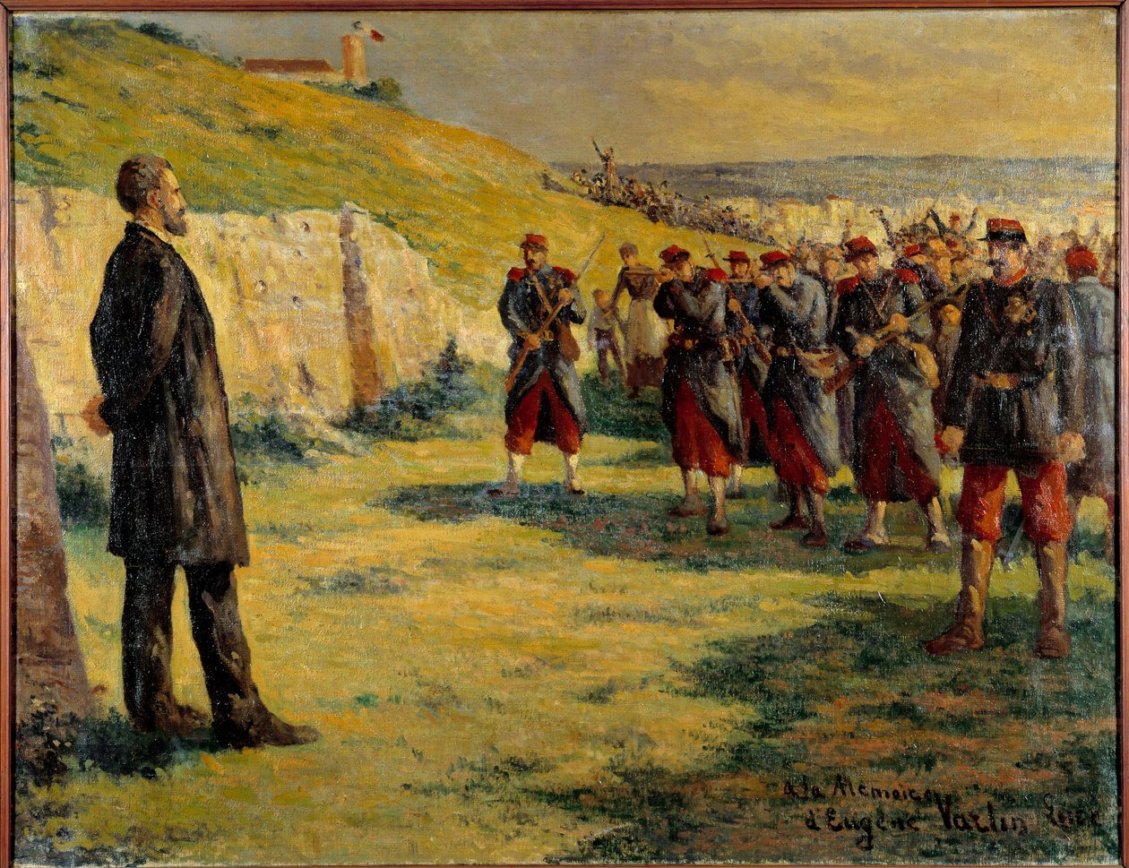 Commune van Parijs: dood van Eugene Varlin door Maximilien Luce