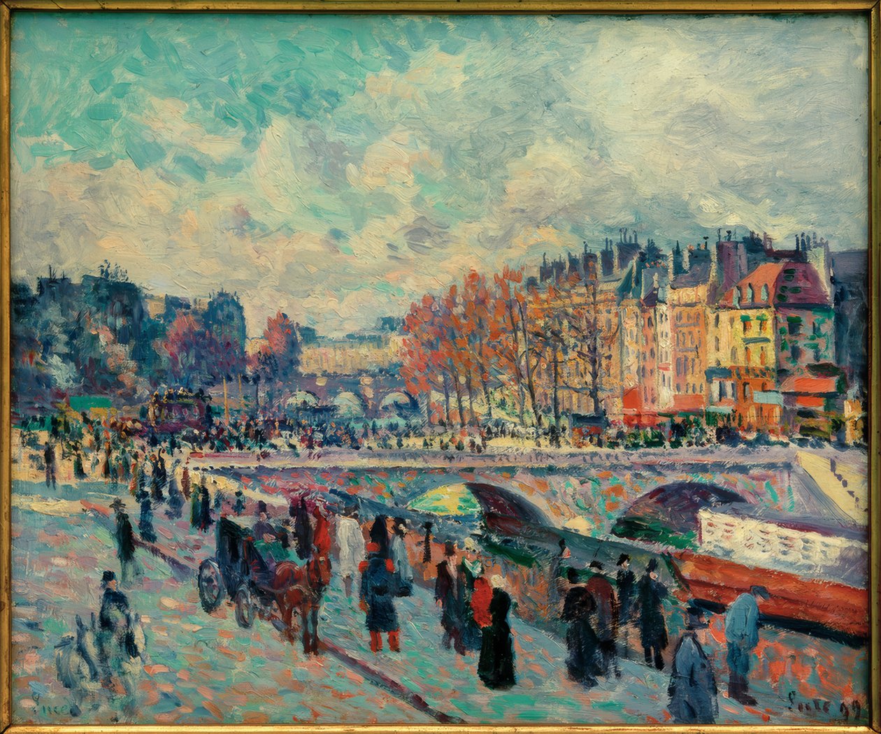 Quai St-Michel door Maximilien Luce