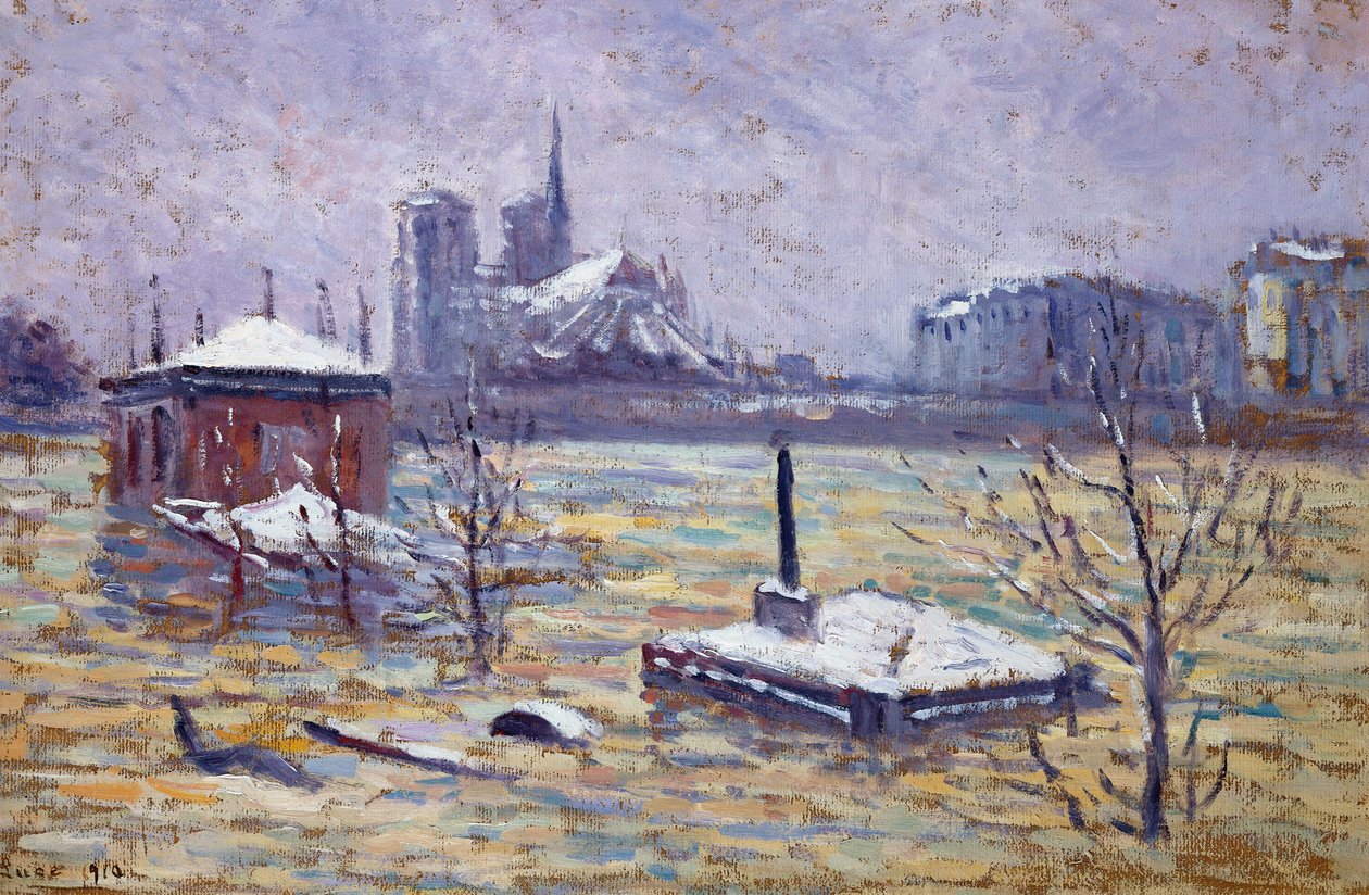 De zondvloed, 1910 door Maximilien Luce