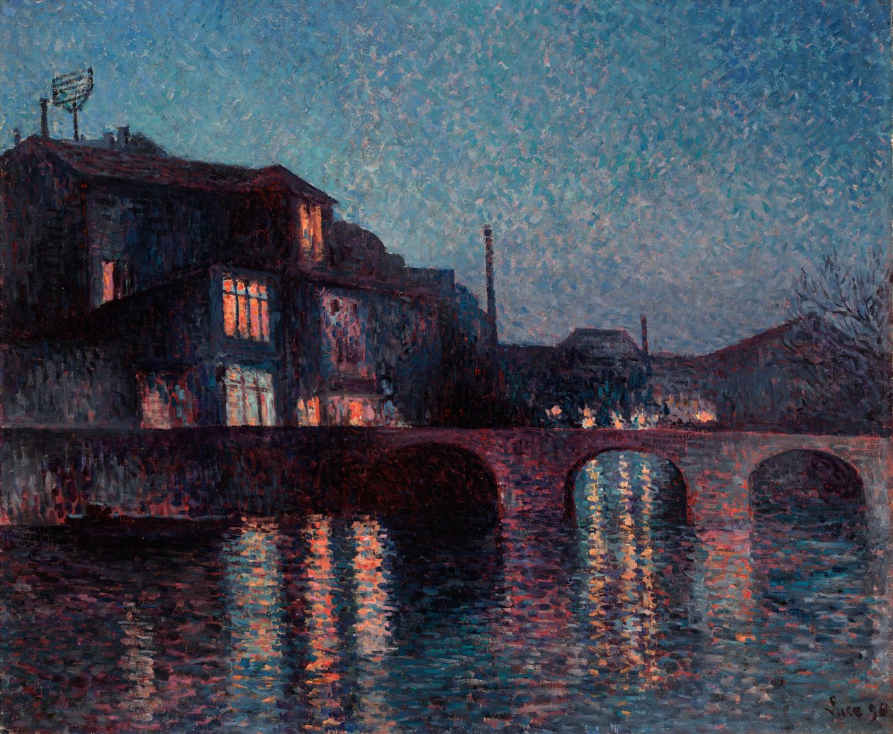 De Rivier Sambre in Charleroi door Maximilien Luce