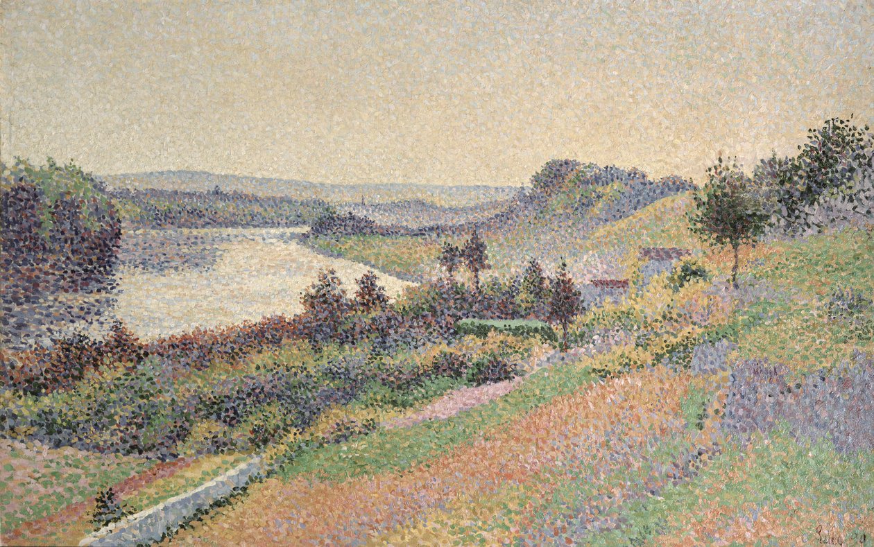 De Seine bij Herblay, 1890 door Maximilien Luce