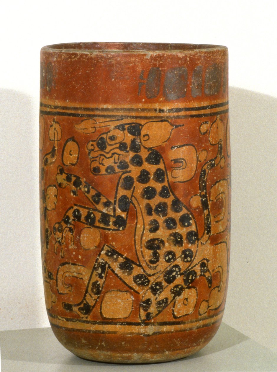 Funeraire Vaas door Mayan