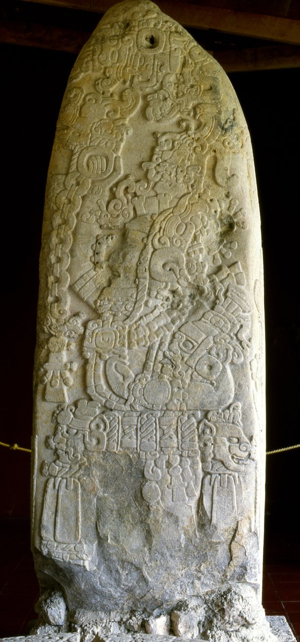 Tikal Stela 31, Vroege Klassieke Periode, 445 AD door Mayan