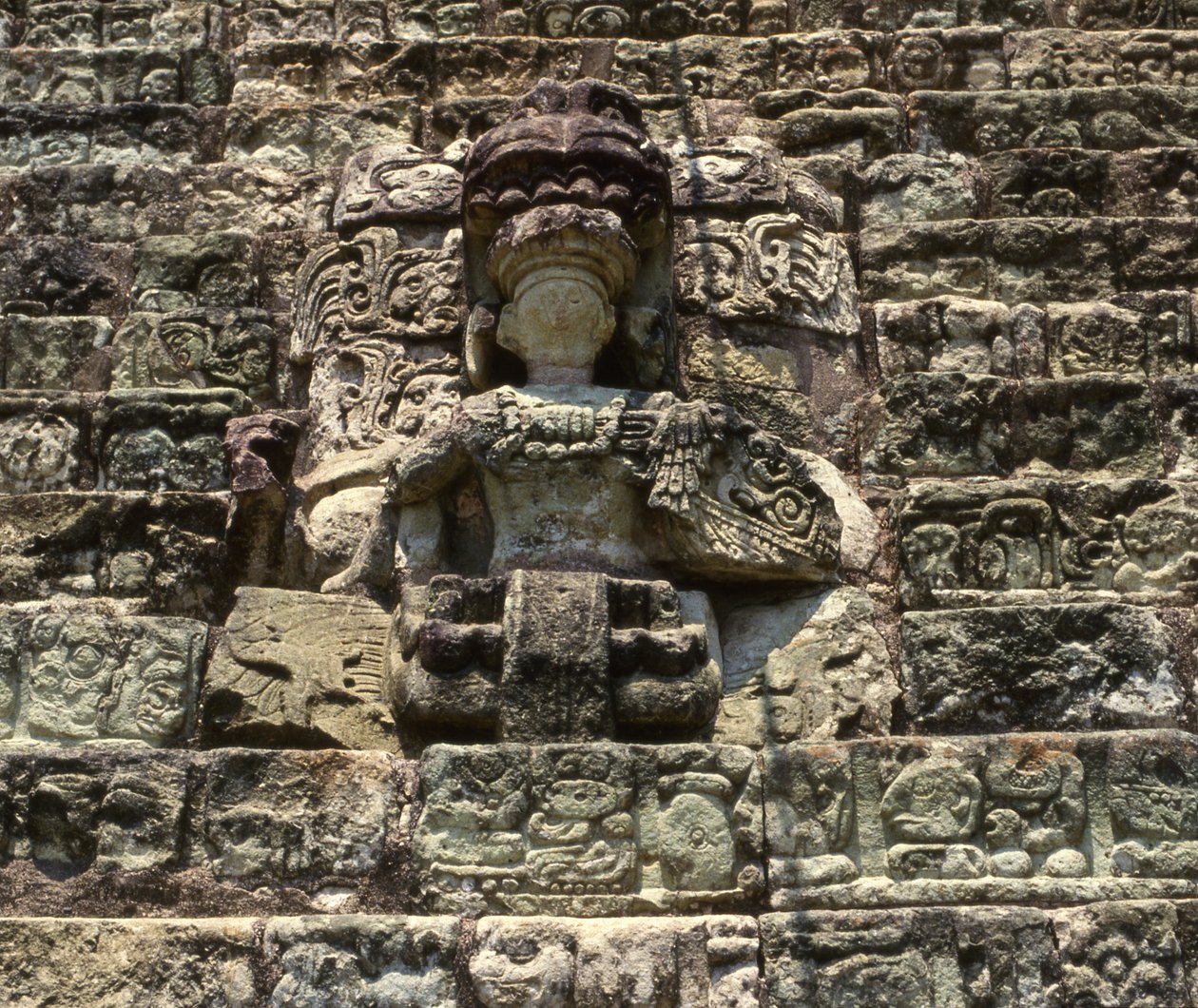 Copan Hiëroglief Beeld door Mayan