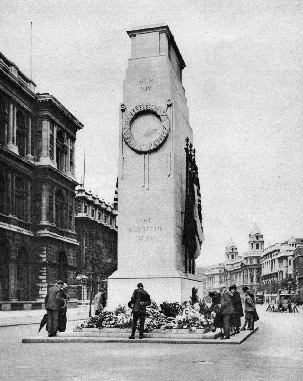 Het Cenotaaf, Whitehall, Londen, 1926-1927 door McLeish
