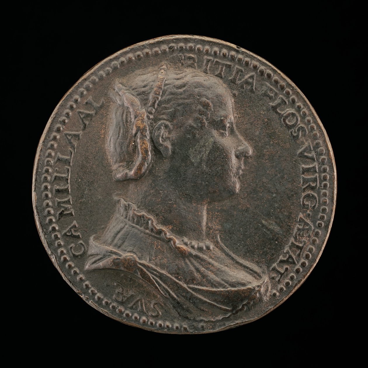 Camilla Albizzi [voorzijde], 1556 door Medallist R.C.