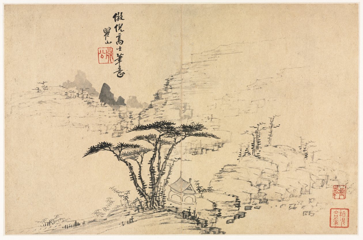 Landschappen in verschillende stijlen naar oude meesters door Mei Qing