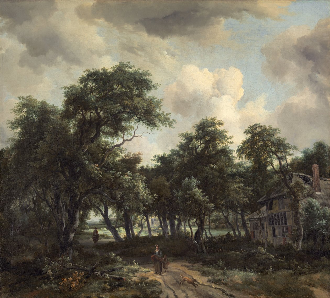 Hut tussen bomen, ca. 1664 door Meindert Hobbema
