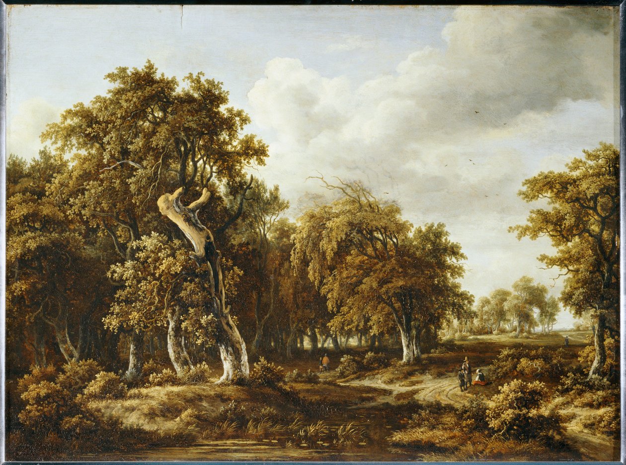 Het eikenbos ... door Meindert Hobbema