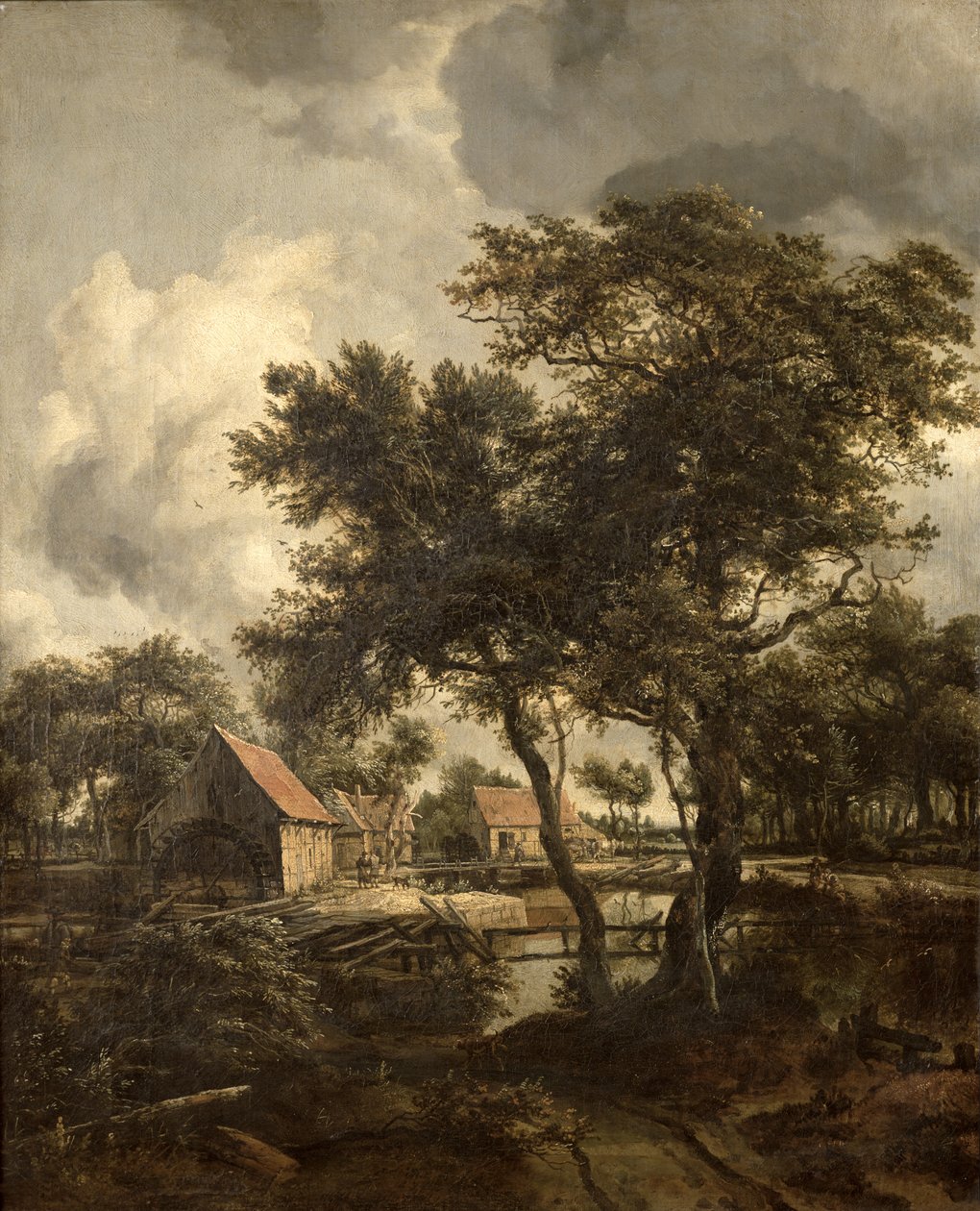 De Watermolen, ca. 1660 door Meindert Hobbema