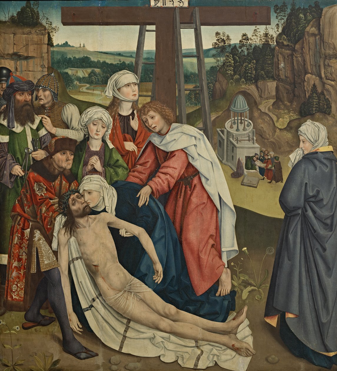Rouw om Christus door Meister des Schottenaltars
