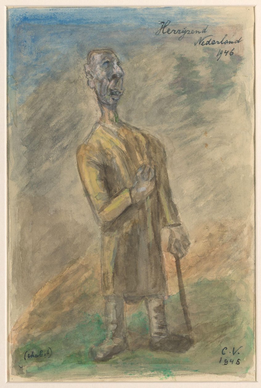 Landschap met reizigers door Melchior Küsel (I)
