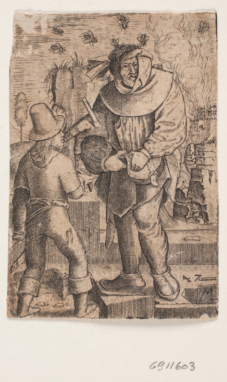 Man met de doedelzak door Melchior Lorck