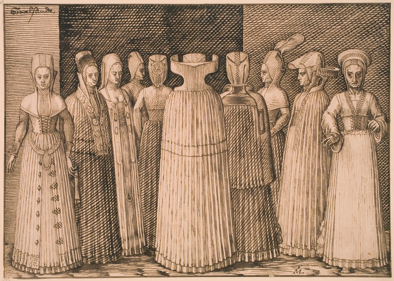 Tien vrouwen van Stralsund door Melchior Lorck
