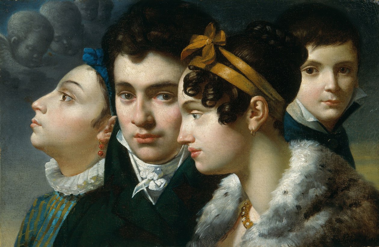 Familieportret door Merry Joseph Blondel