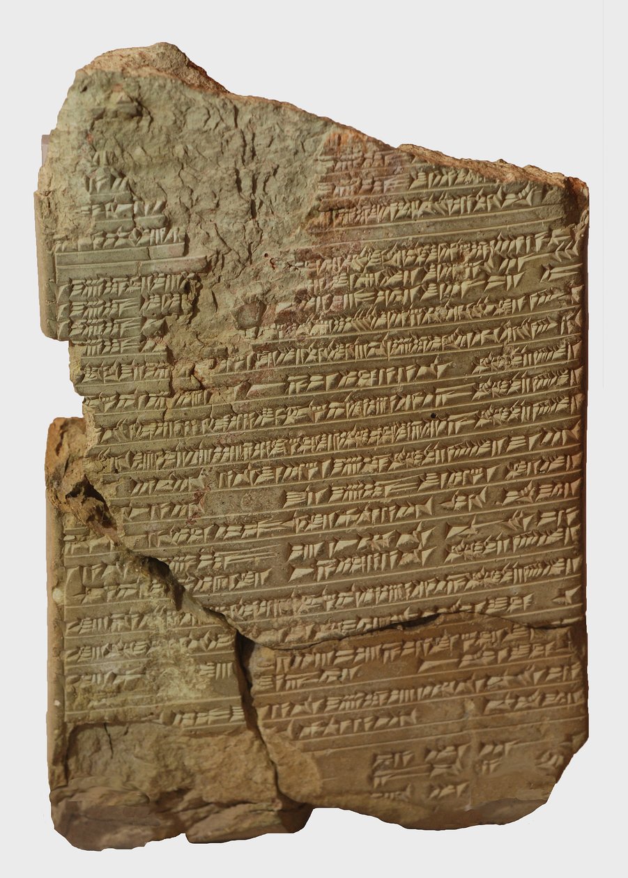 Spijkerschrifttablet met medische voorschriften, Ninveh door Mesopotamian