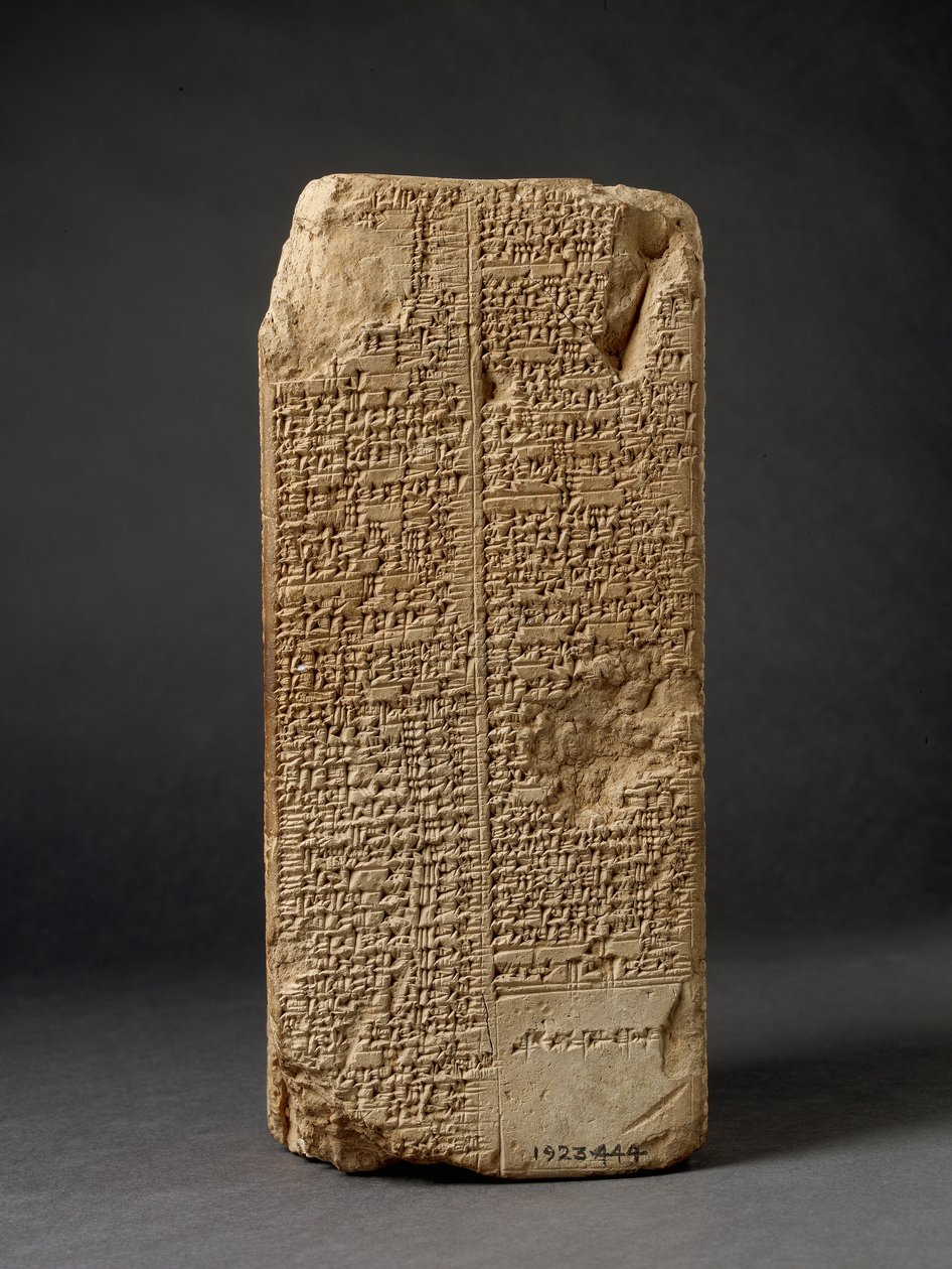 Koningslijst Prism (klei) door Mesopotamian