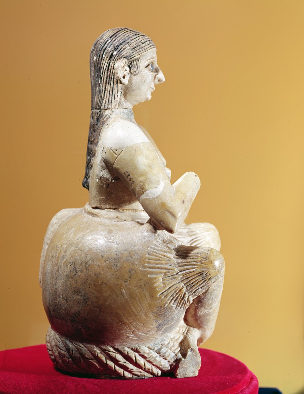 De zanger, Ur-Nina (zijaanzicht), c.2800-2300 v.Chr. door Mesopotamian