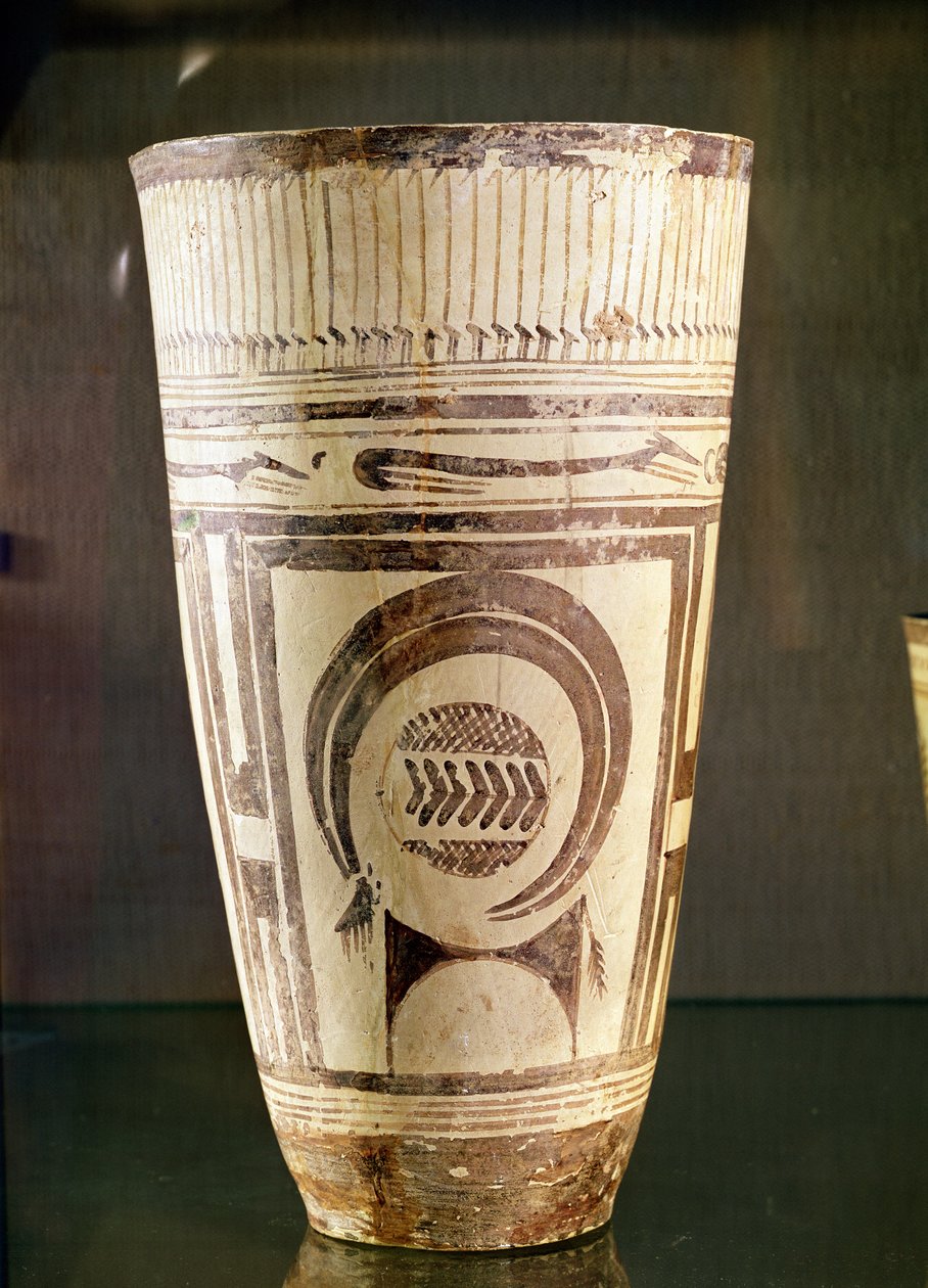 Vaas, Stijl I, uit Susa, Iran, 5000-4000 v.Chr. door Mesopotamian