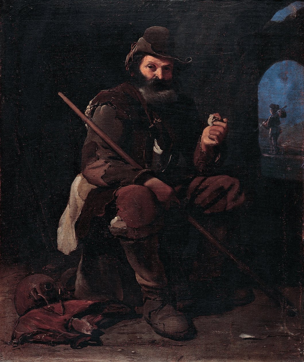 Oude pelgrim door Michael Sweerts