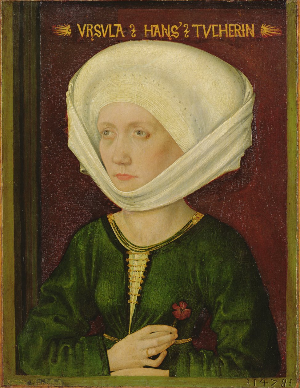 Portret van Ursula Tucher, 1478 door Michael Wolgemut or Wolgemuth