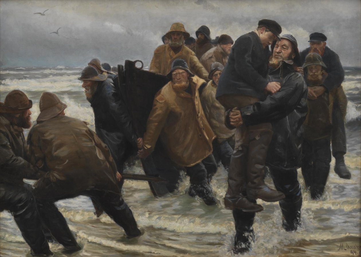 Een Bemanning Gered door Michael Ancher