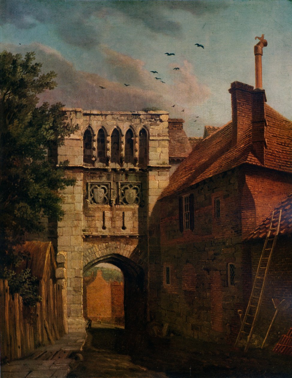 West Gate, Winchester, 1779 door Michael Angelo Rooker