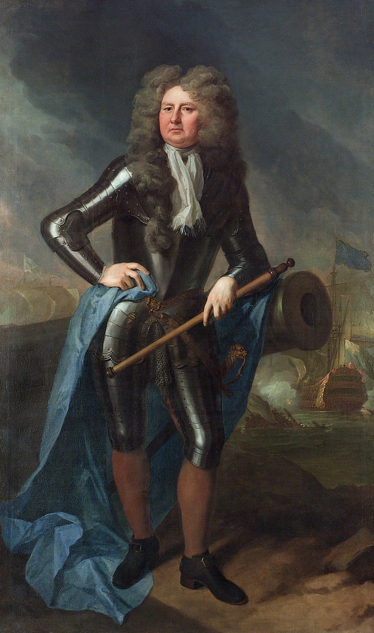 Admiraal Sir Cloudesley Shovell (1650-1707) door Michael Dahl