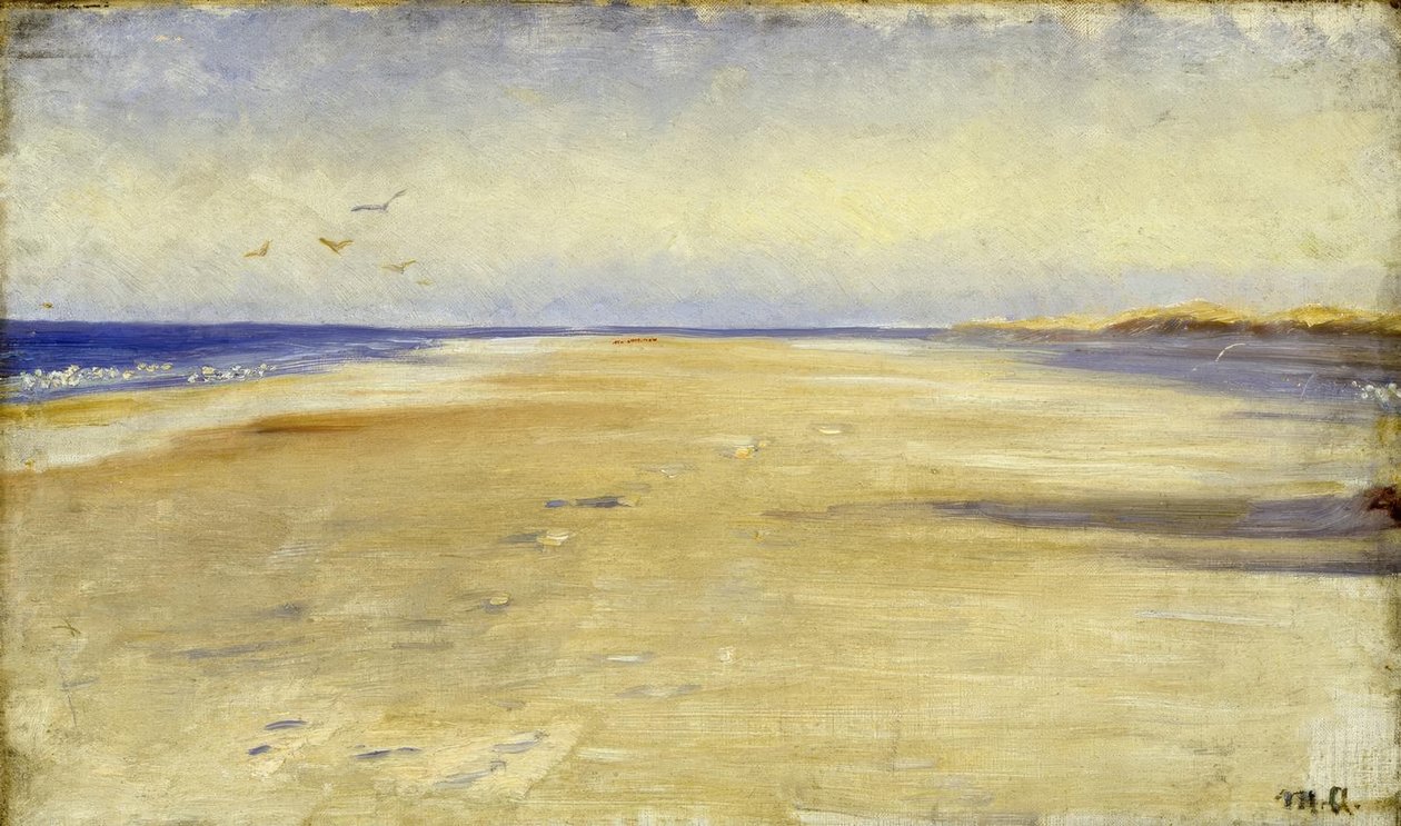 M.P. Ancher, Op het strand bij Skagen door Michael Peter Ancher