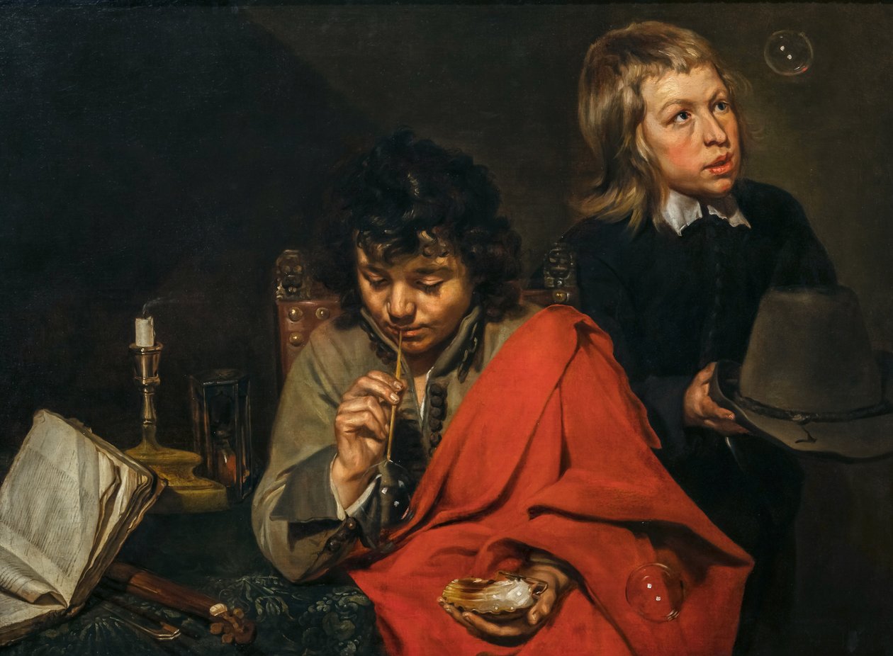 Jongens die bellen blazen, ca. 1640s door Michaelina Wautier