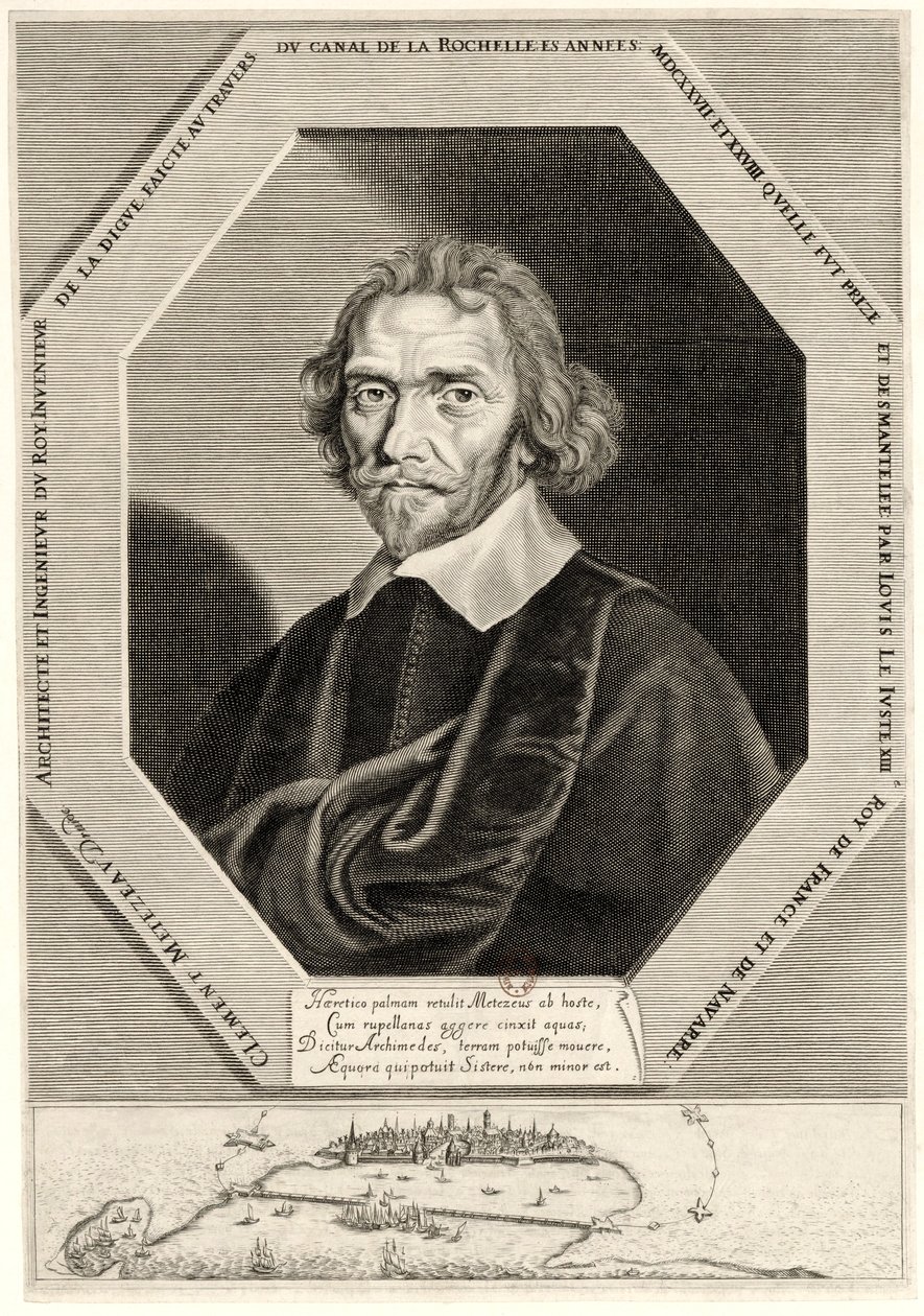 Clément Métezeau (1581 - 1652), Franse architect door Michel Lasne