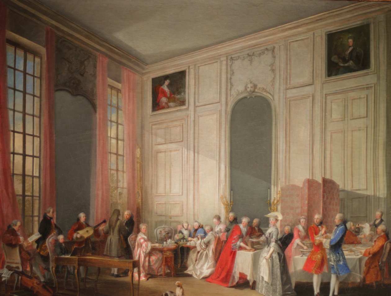 Middagthee in de tempel door Michel Barthelemy Ollivier