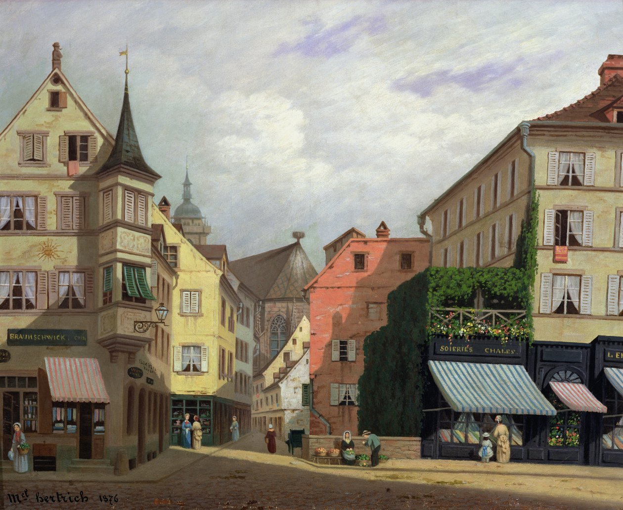 Maison Mathieu, Grand-Rue, Colmar, 1876 door Michel Hertrich