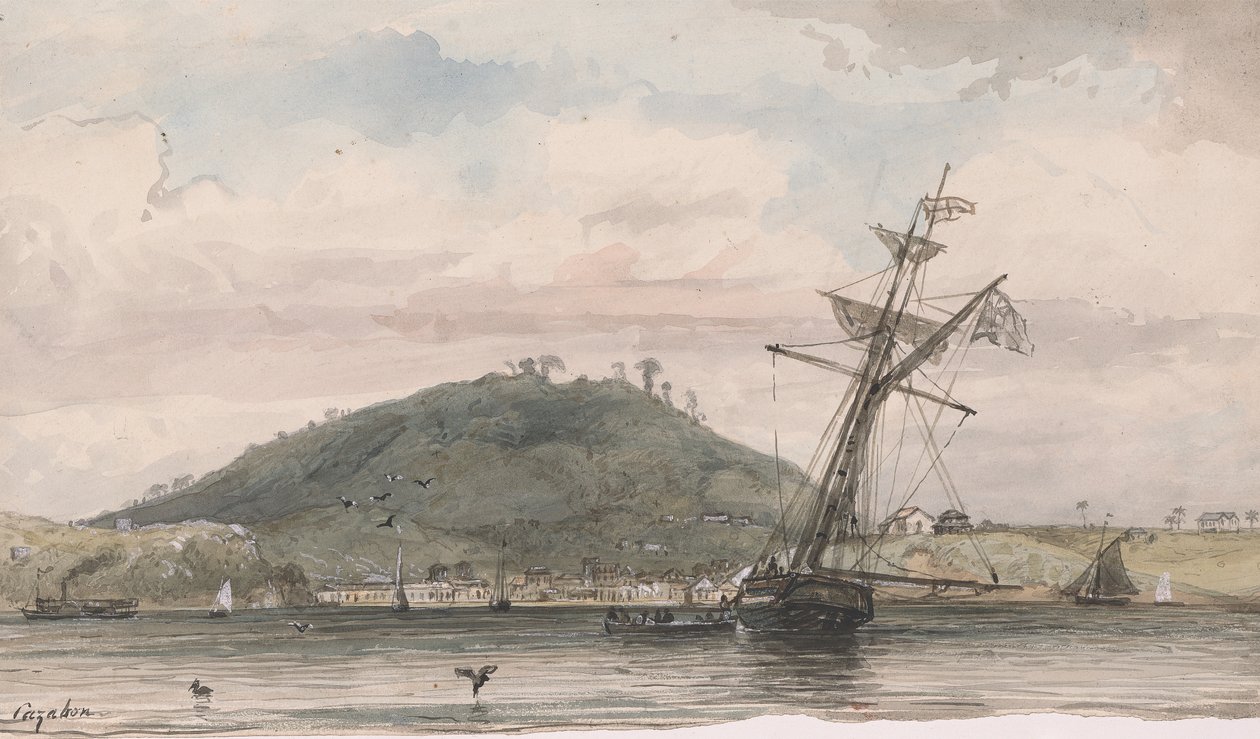 San Fernando en Naparima Hill door Michel Jean Cazabon