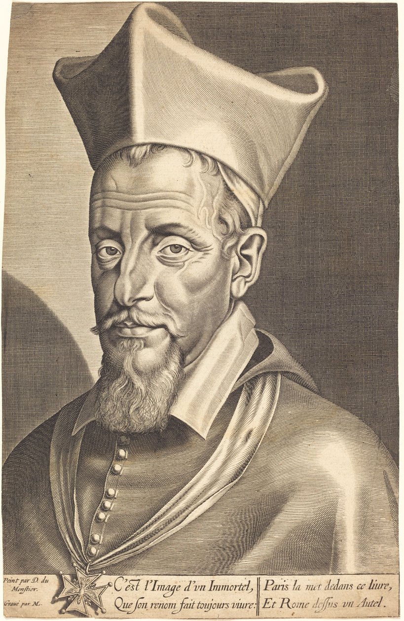 François La Rochefoucauld door Michel Lasne after Daniel Dumonstier