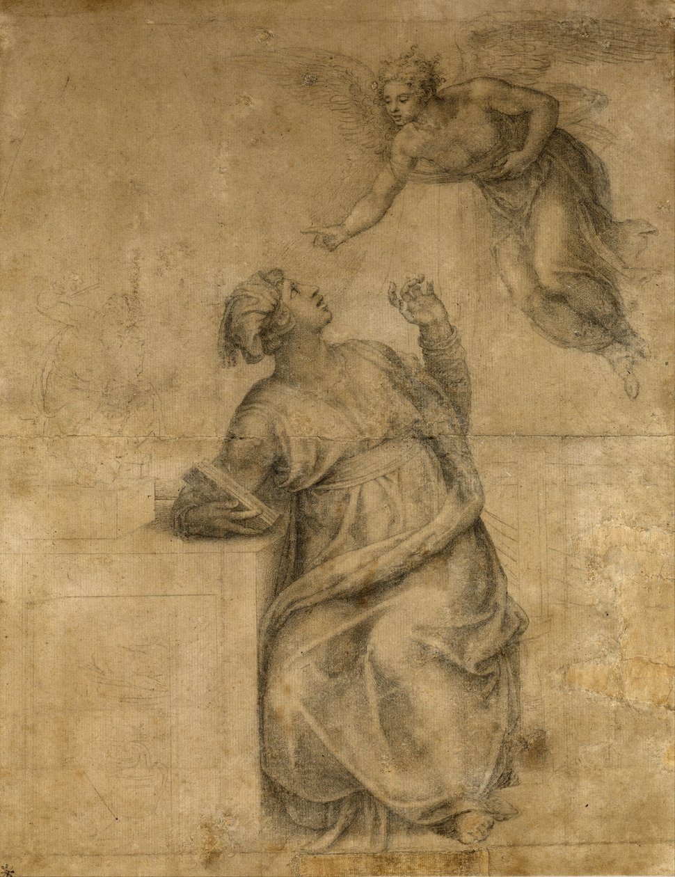 Aankondiging aan de Maagd door Michelangelo Buonarroti