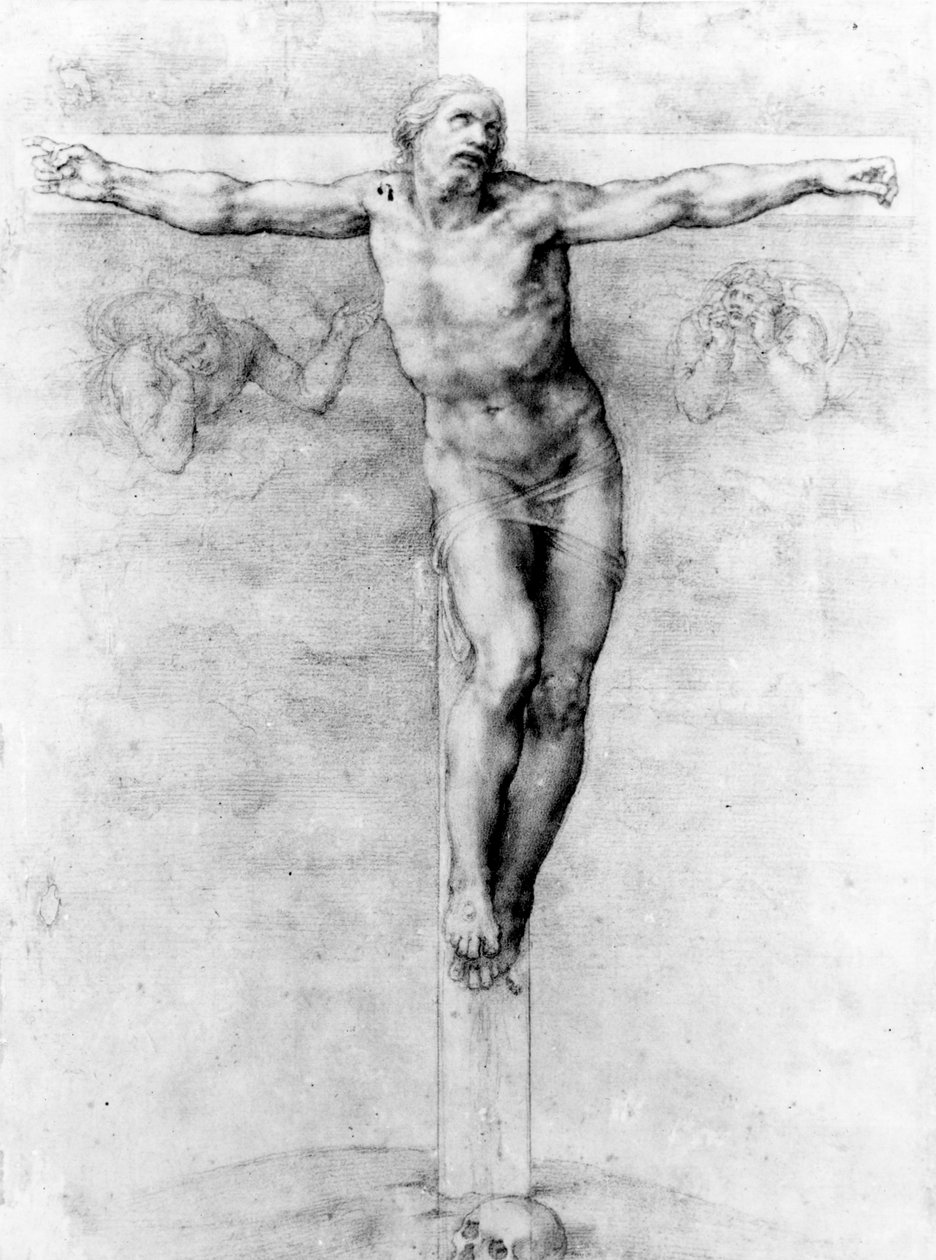 Christus aan het kruis door Michelangelo Buonarroti