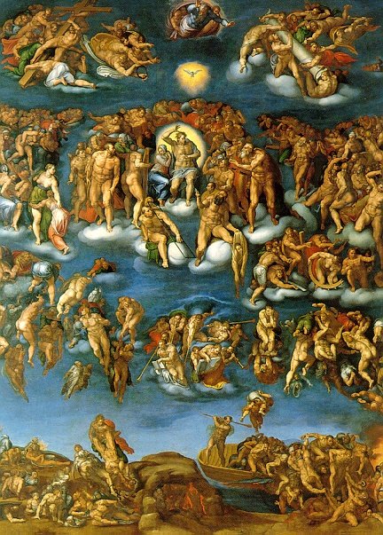 Il Giudizio Universale door Michelangelo Buonarroti