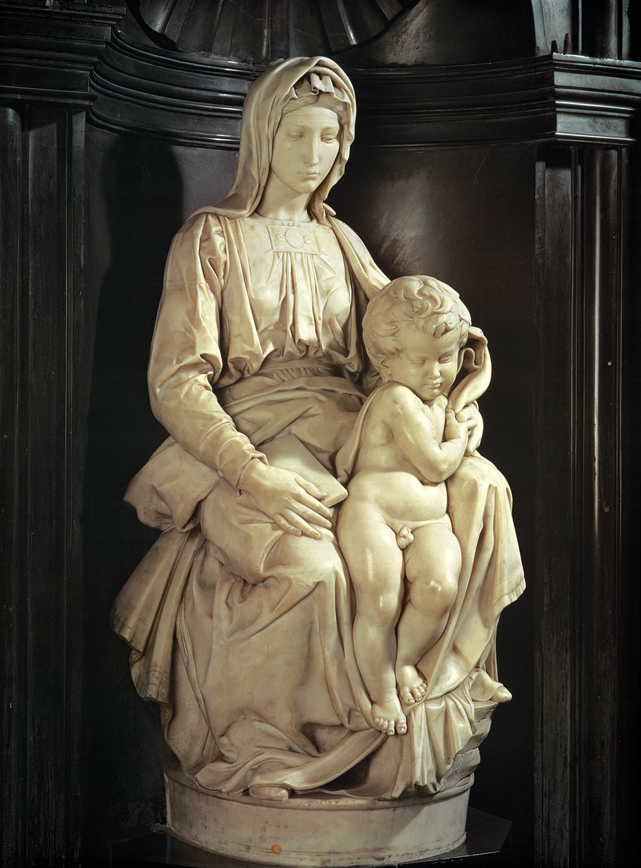 Madonna en Kind door Michelangelo Buonarroti