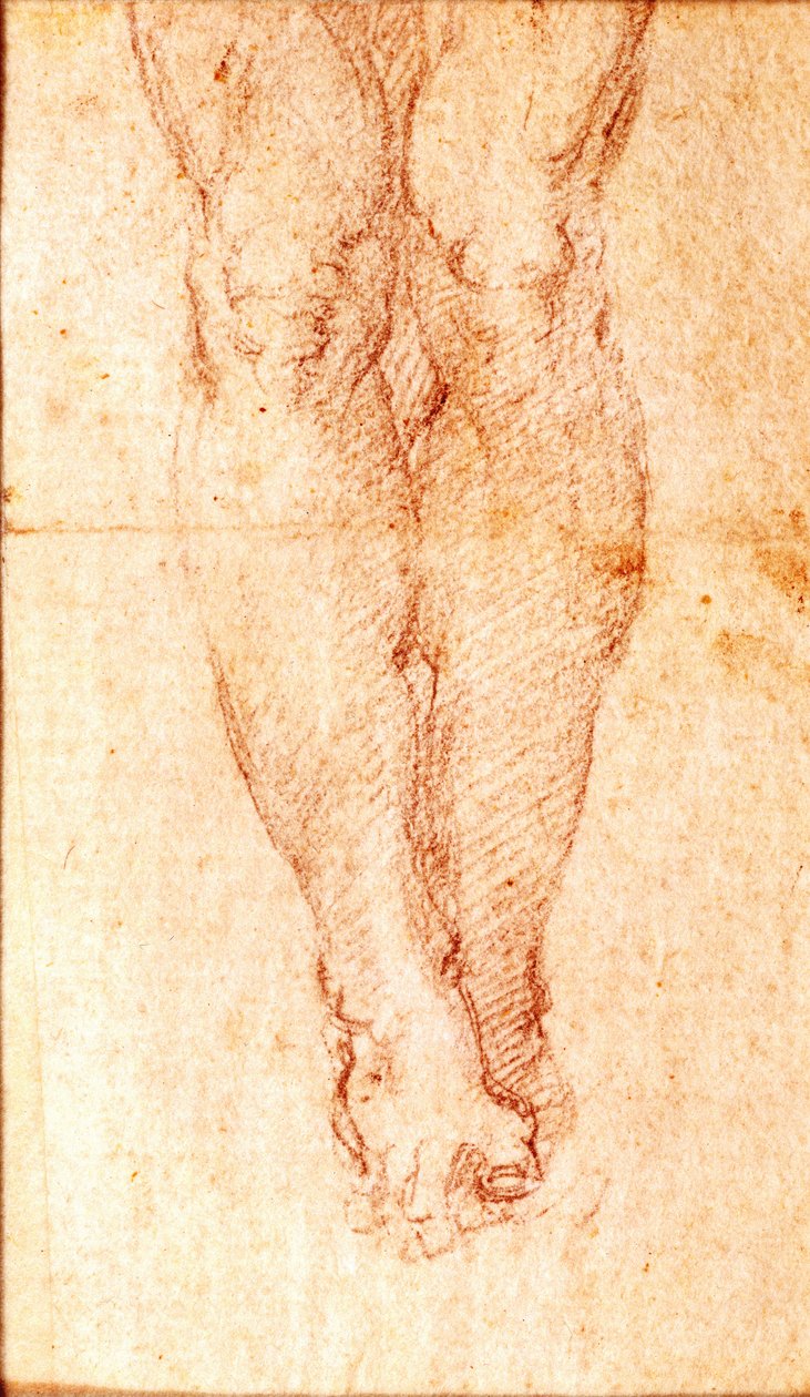 Studie voor een kruisiging door Michelangelo Buonarroti